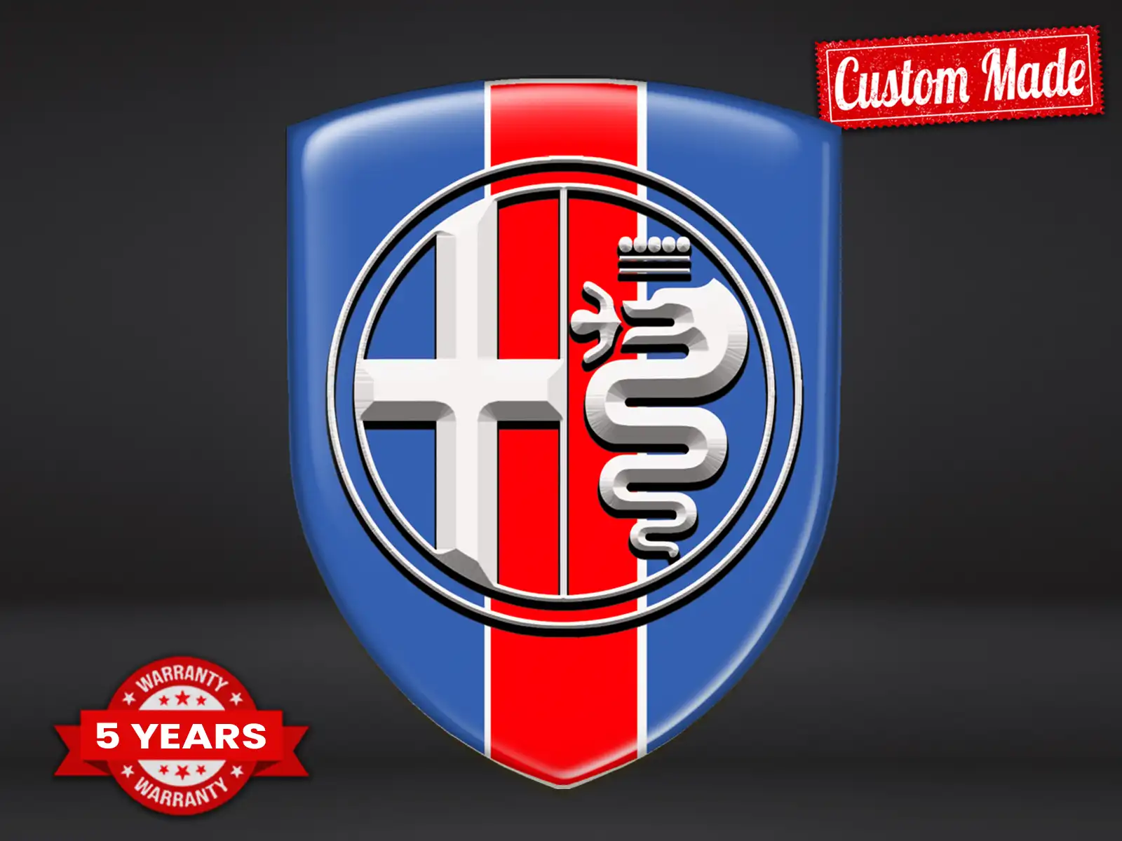 Alfa Romeo Logos Imprimés Course Haut de Gamme Perso